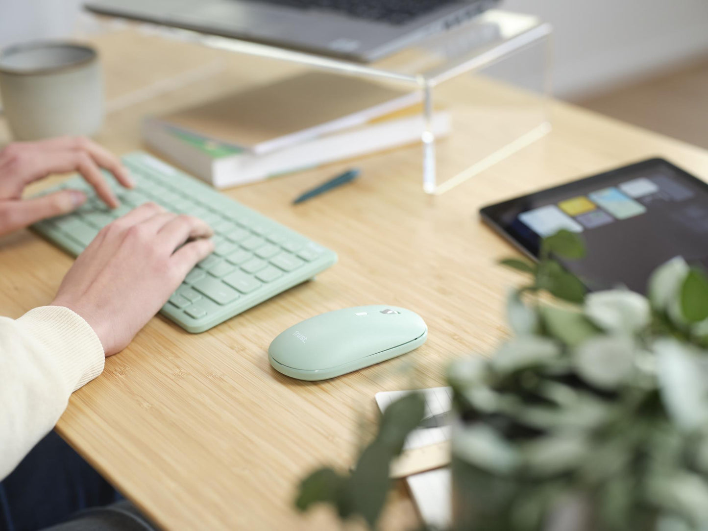 Trust Keyboard + Mouse Wireless Lyra - Green