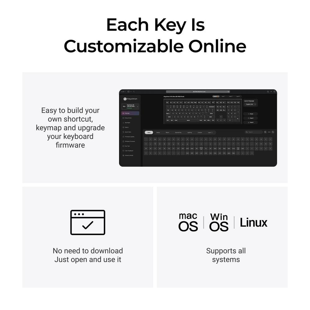 Keychron Keyboard Wireless V6 Ultra - Black