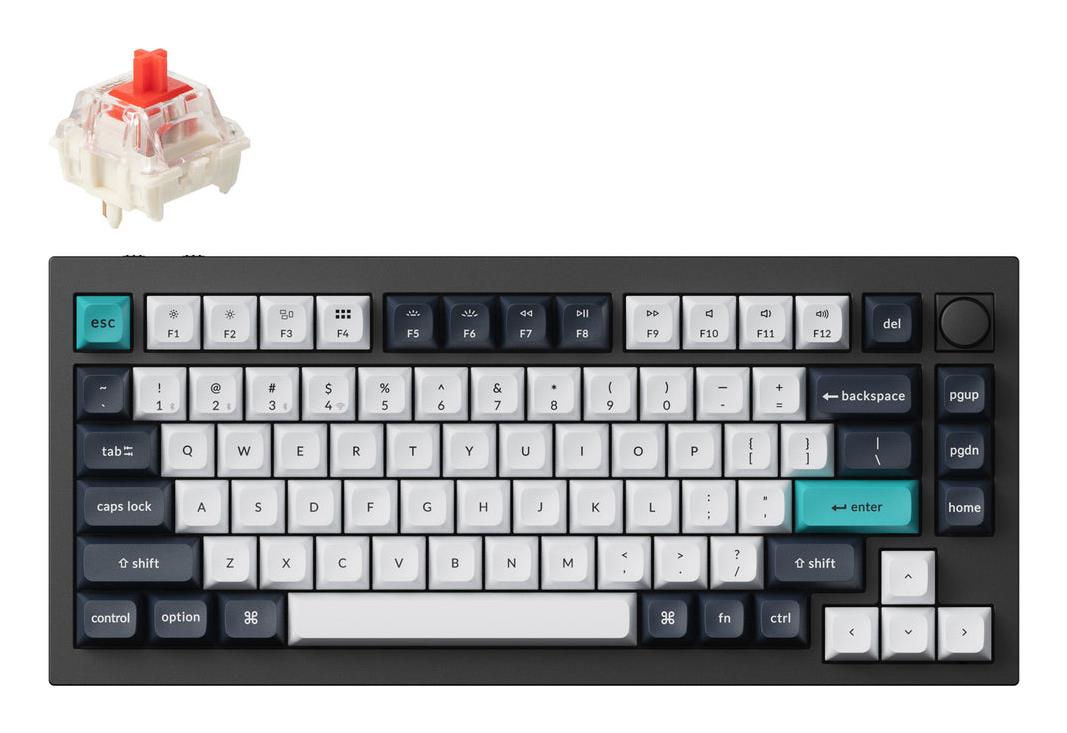 Keychron Keyboard Wireless Q1 MAX RGB - Carbon