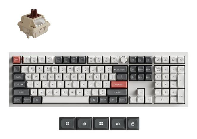 Keychron Keyboard Wireless Q6 Ultra - White