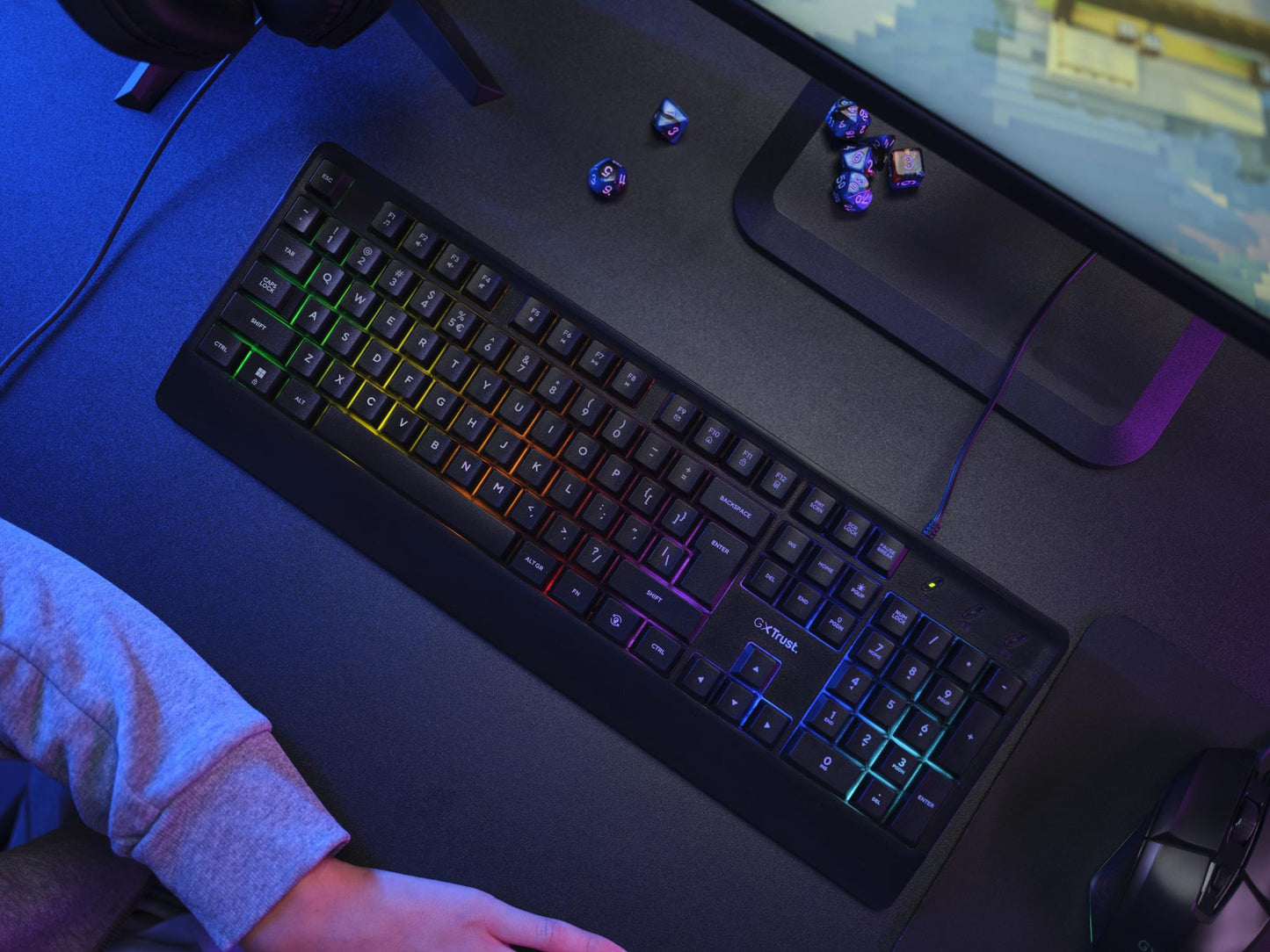 Trust Keyboard + Mouse GXT792 Quadrox / 4-IN-1 Bundle English
