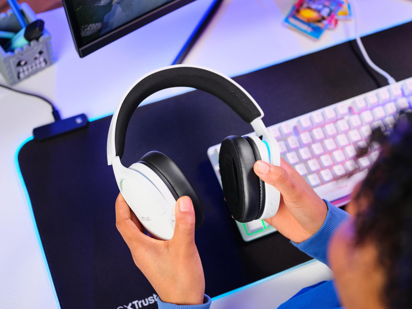 Trust Headset Wireless GXT491W Fayzo - WHT