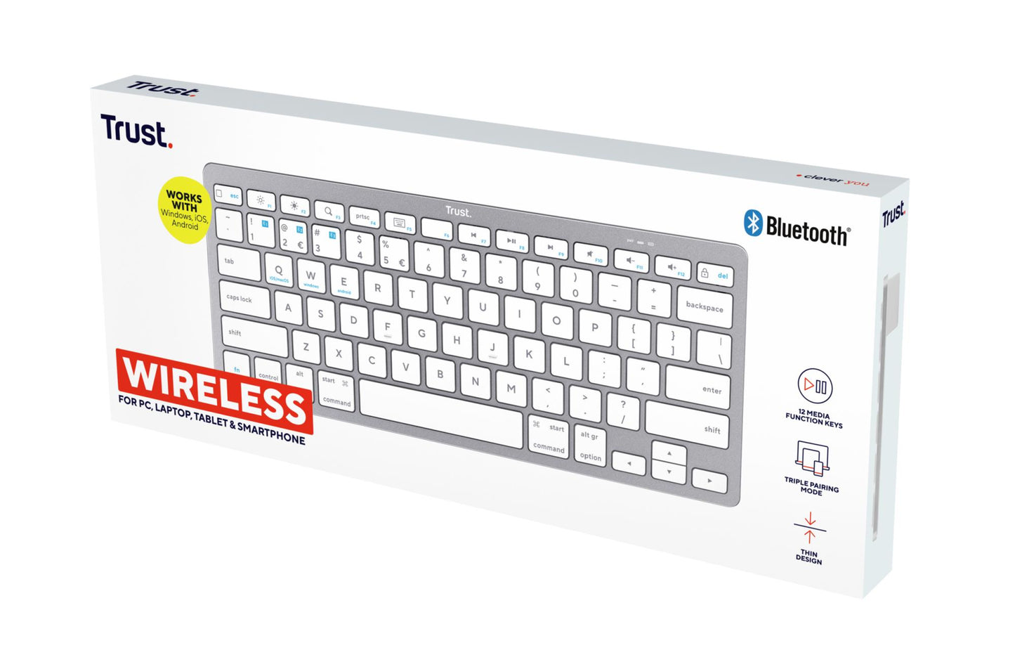 Trust Keyboard Wireless Basics Bluetooth - English