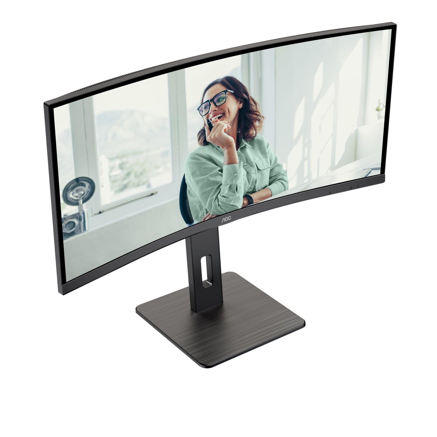 AOC LCD Monitor AOC 34 " 3440 X 1440 Pixels Ultrawide Quad HD Native Aspect Ratio 21:9 LED Curved