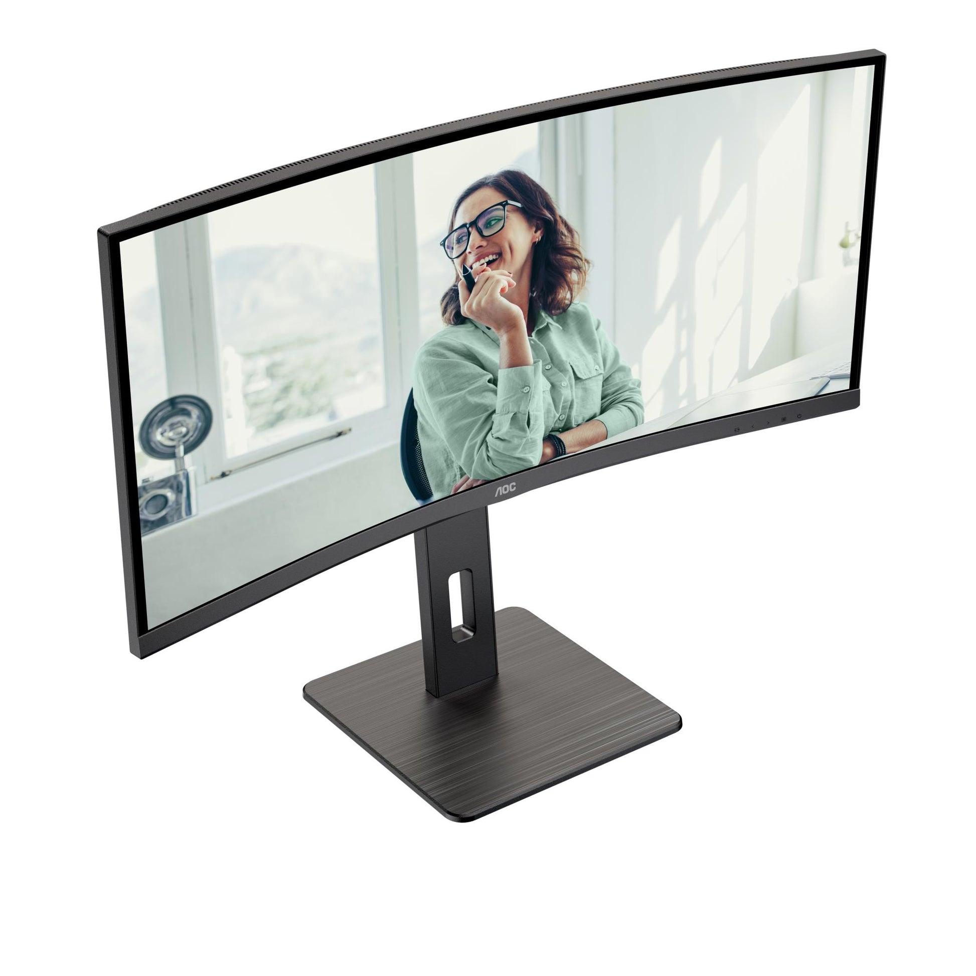 AOC LCD Monitor AOC 34 " 3440 X 1440 Pixels Ultrawide Quad HD Native Aspect Ratio 21:9 LED Curved