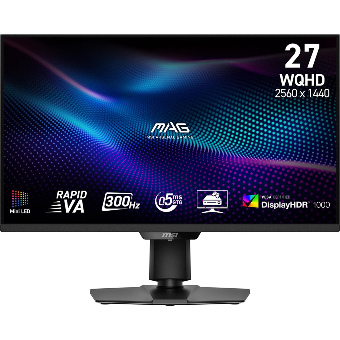 MSI LCD Monitor MSI MAG 274QPF X30MV 27" Gaming / Frameless Matte Panel VA 2560X1440 16:9 300Hz 0.5 Ms Colour Black