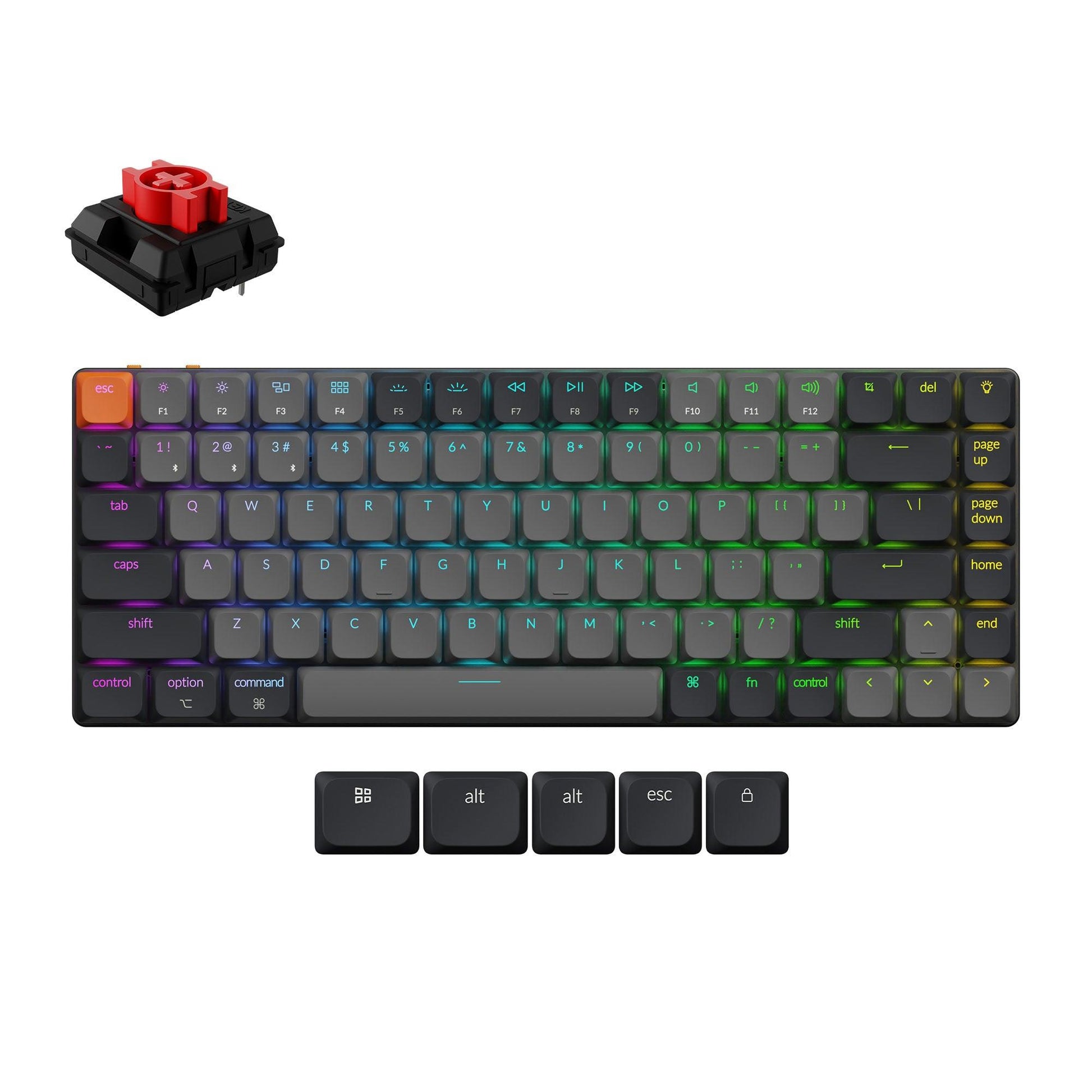 Keychron Keyboard Wireless K3 RGB - Black