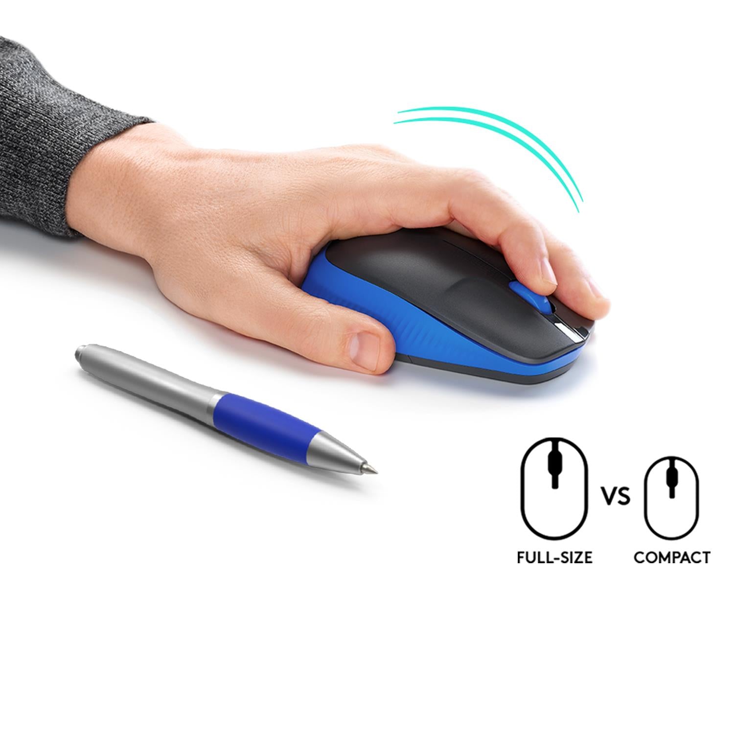 Logitech Mouse USB Optical Wireless M190 - Blue
