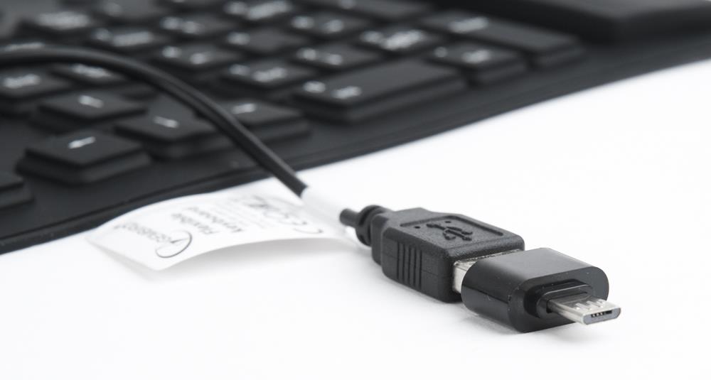 Gembird Keyboard Flexible USB English - Black