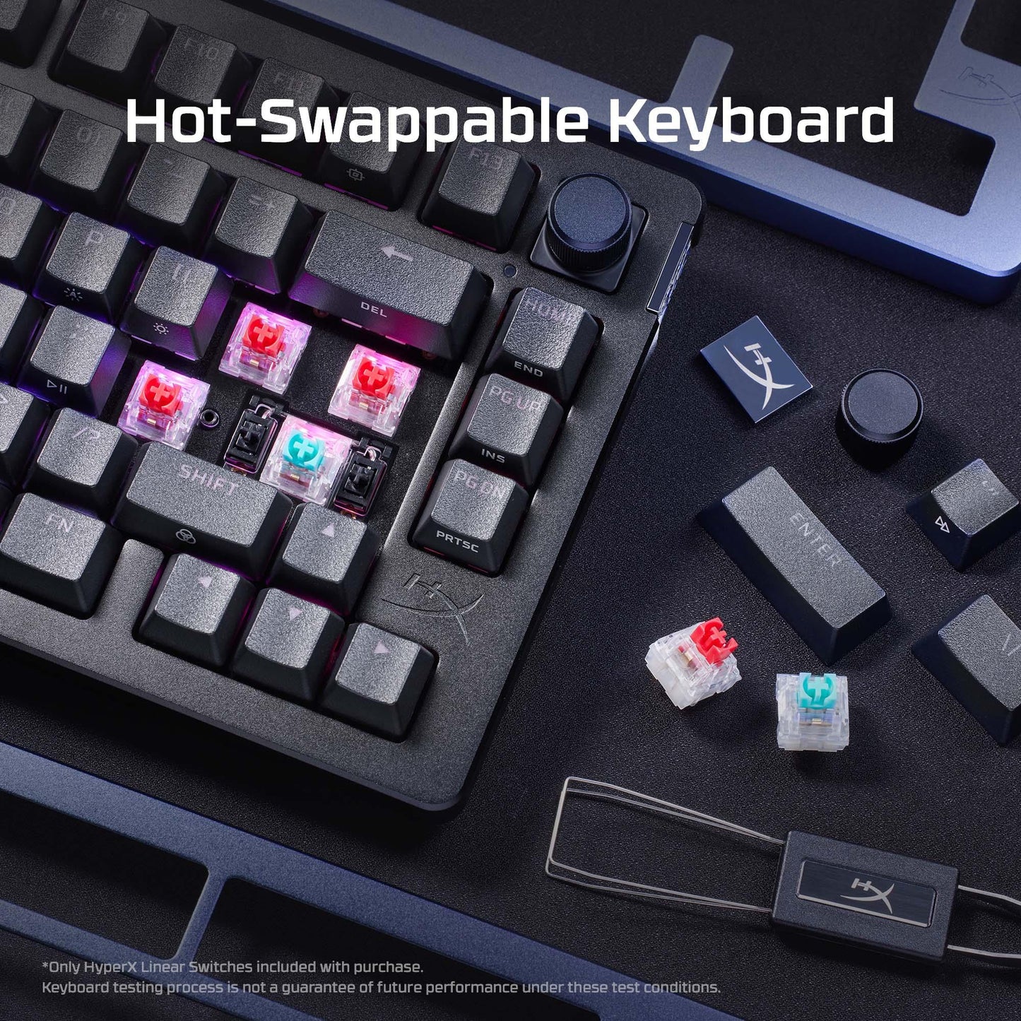 Hyperx Keyboard Alloy Rise 75 S Black - 7G7A4AA#ABA