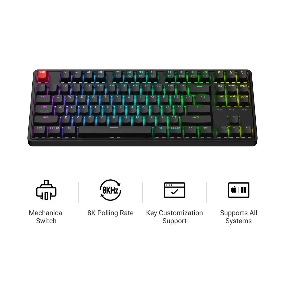 Keychron Keyboard Wired C3 Pro RGB - Retro