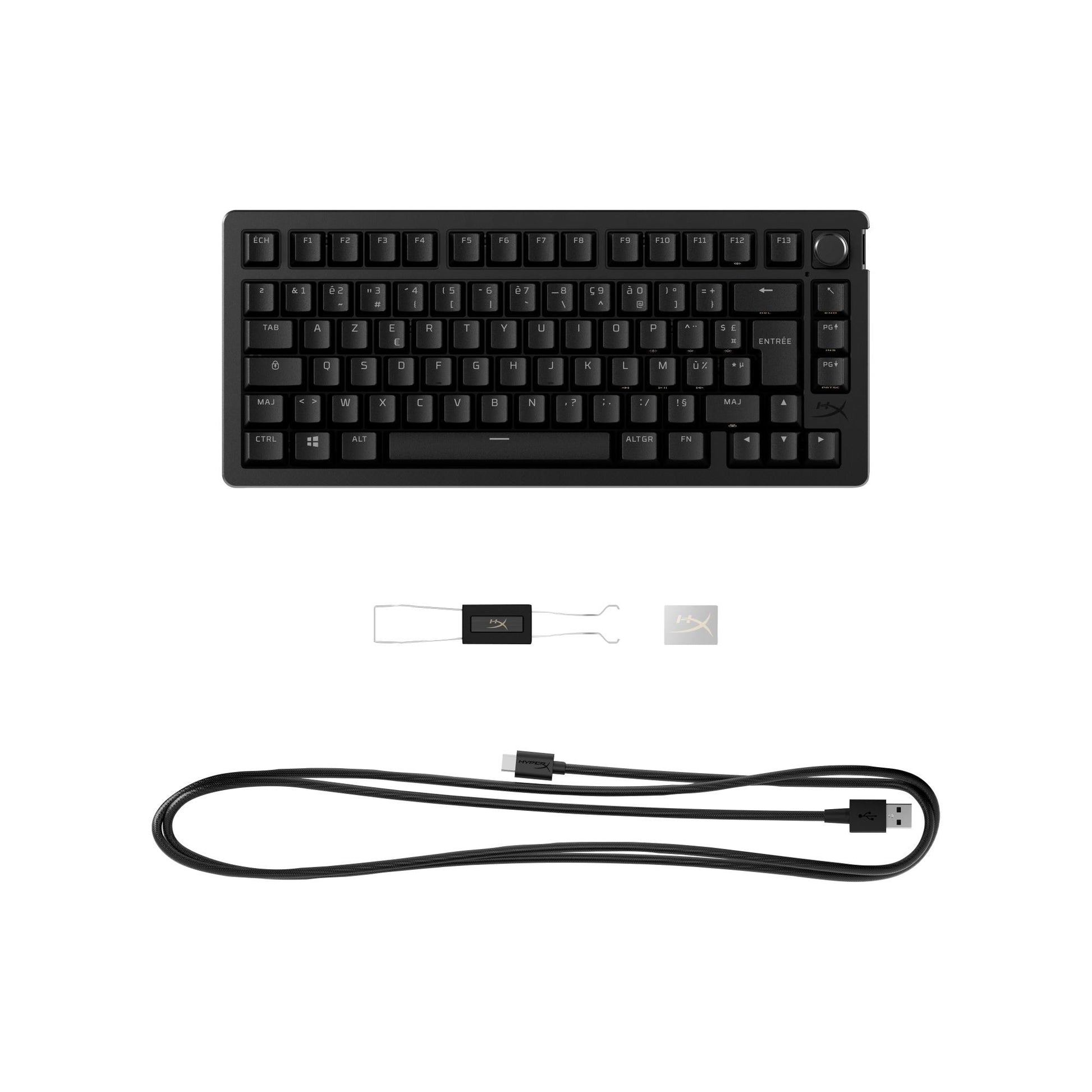 Hyperx Keyboard Alloy Rise 75 S Black - 7G7A4AA#ABA