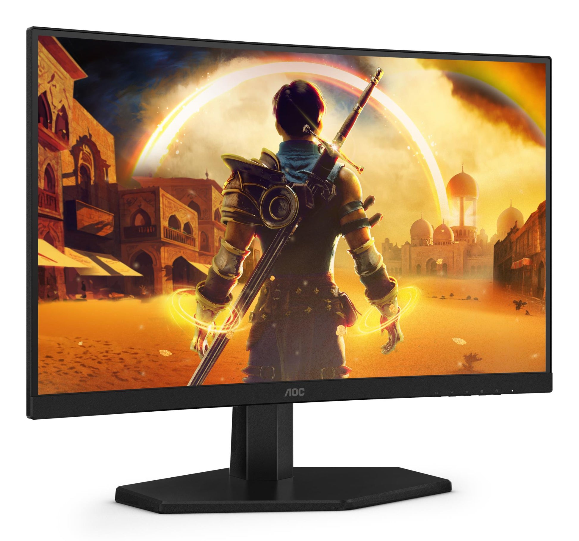 AOC LCD Monitor AOC 23.6 " 1920 X 1080 Pixels Full HD Native Aspect Ratio 16:9 LED Curved