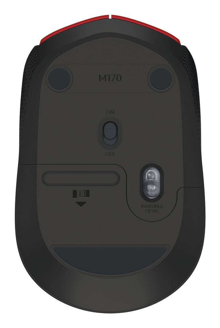 Logitech Mouse USB Optical Wireless M171 - RED