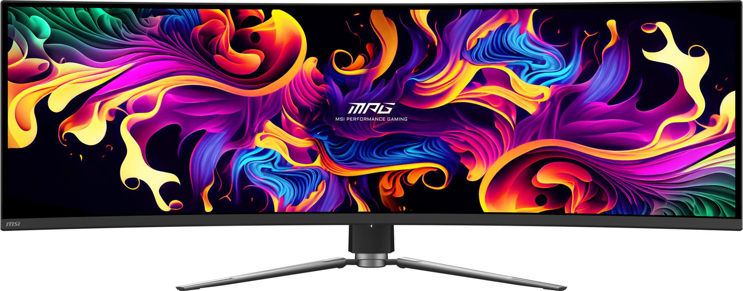 MSI Monitor MSI MPG 491CQP QD-OLED 49" Gaming / Curved Panel QD-OLED 5120X1440 32:9 144Hz Matte 0.03 Ms Swivel Height Adjustable Tilt Colour Black