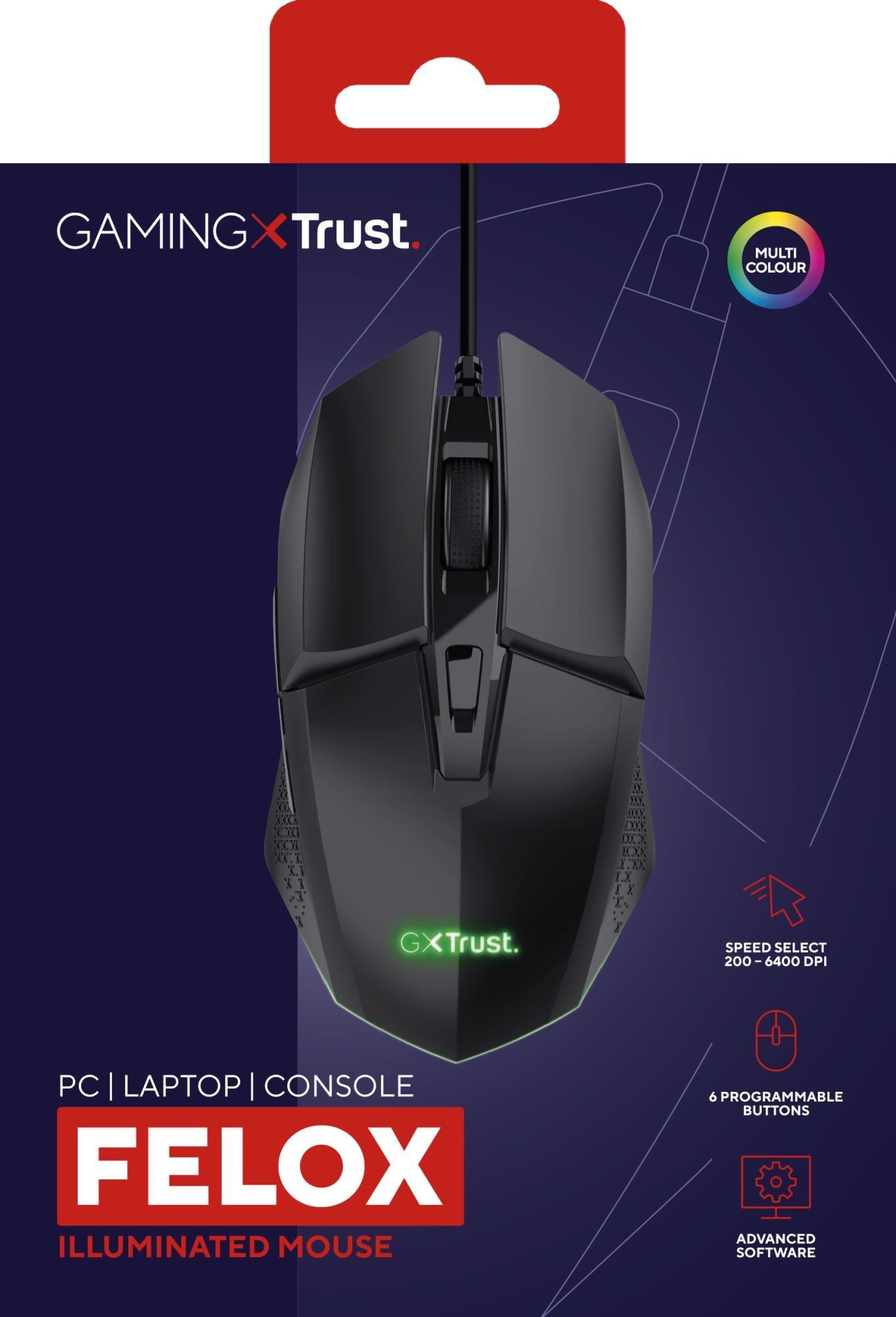 Trust Mouse USB Optical Gaming Black - GXT