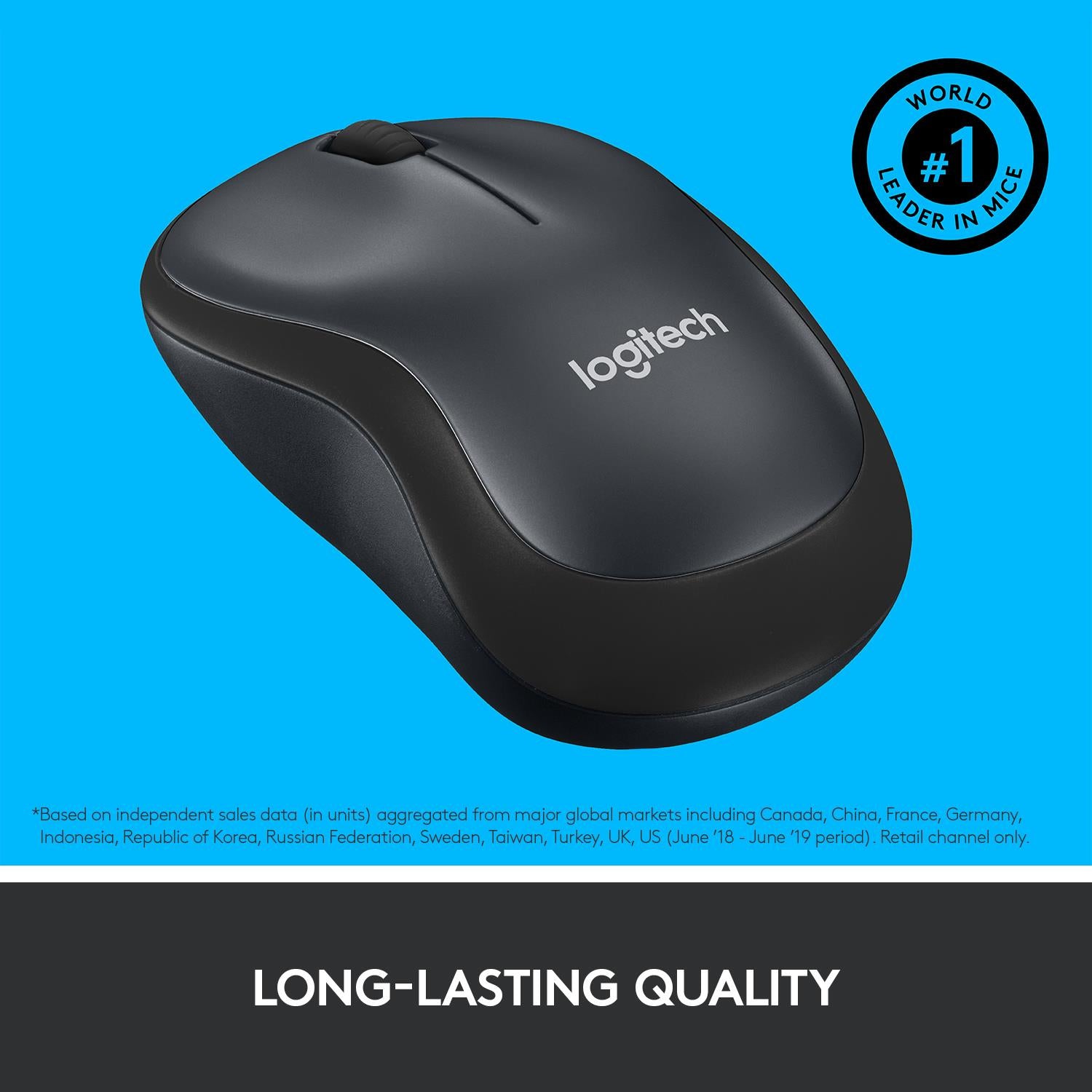 Logitech Mouse USB Optical Wireless M220 - Silent B / G