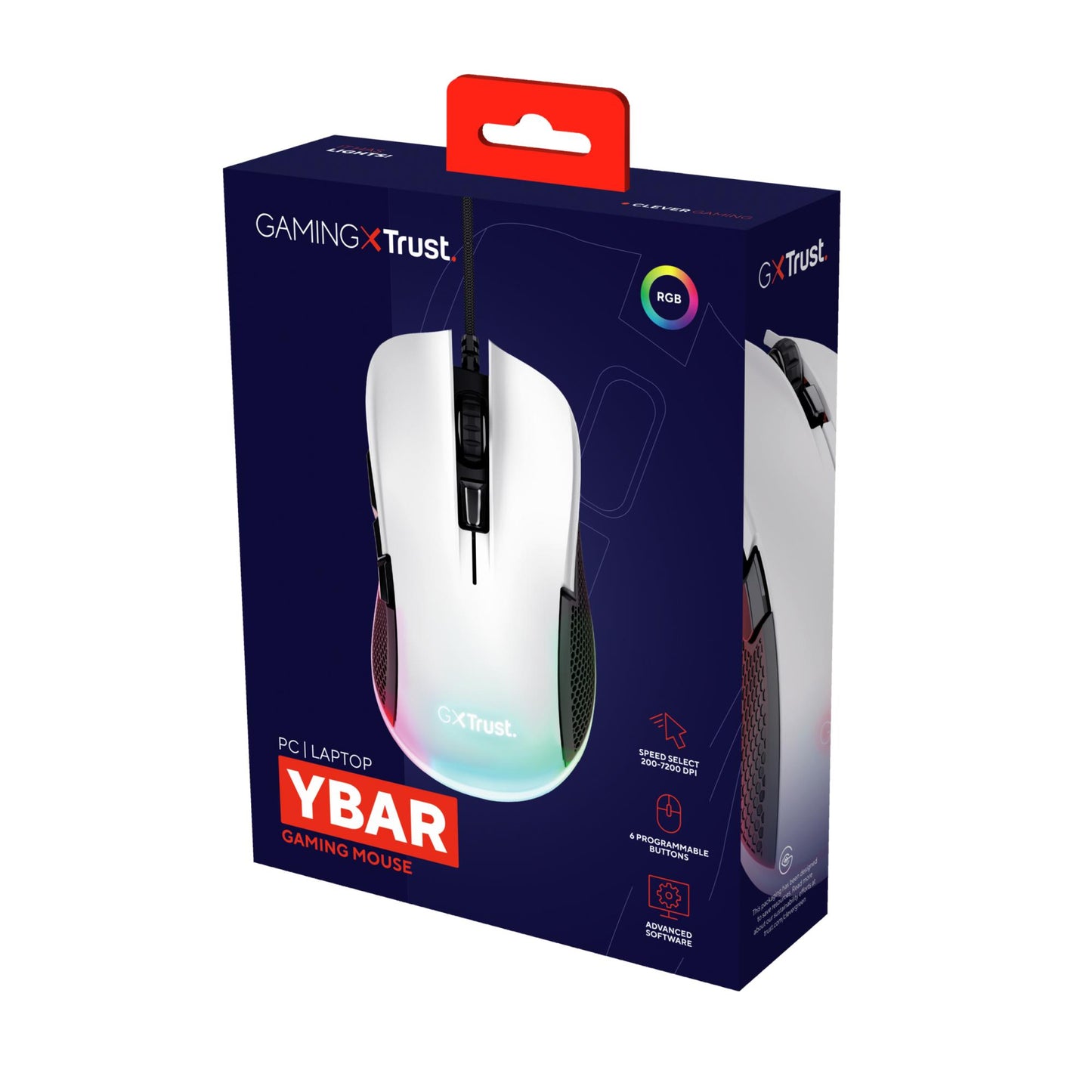 Trust Mouse USB Optical GXT922W Ybar - 24485