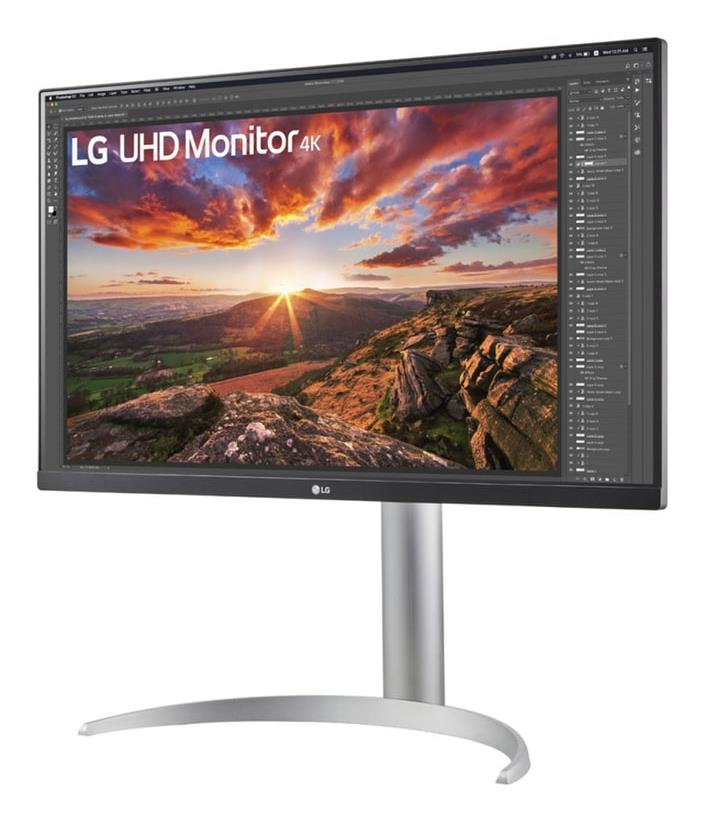 LG LCD Monitor LG 27UP850K-W 27" Gaming Panel IPS 3840X2160 16:9 60 Hz 5 Ms Pivot Height Adjustable Tilt Colour Black