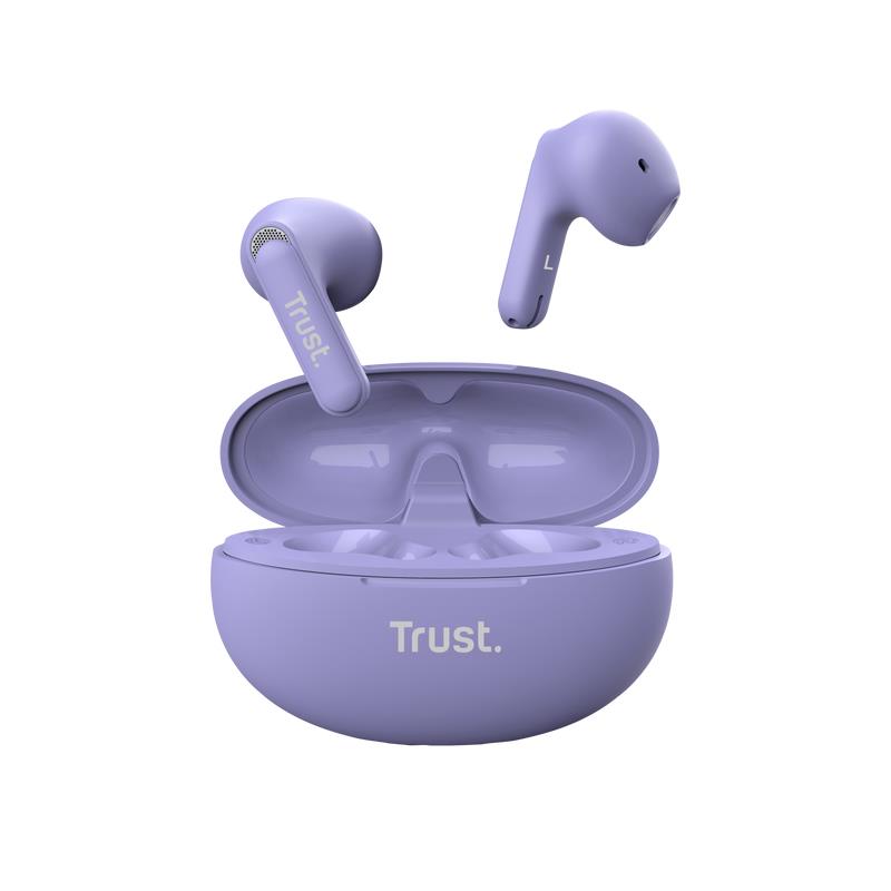 Trust Headset Earphones Yavi Bluetooth ENC - Purple