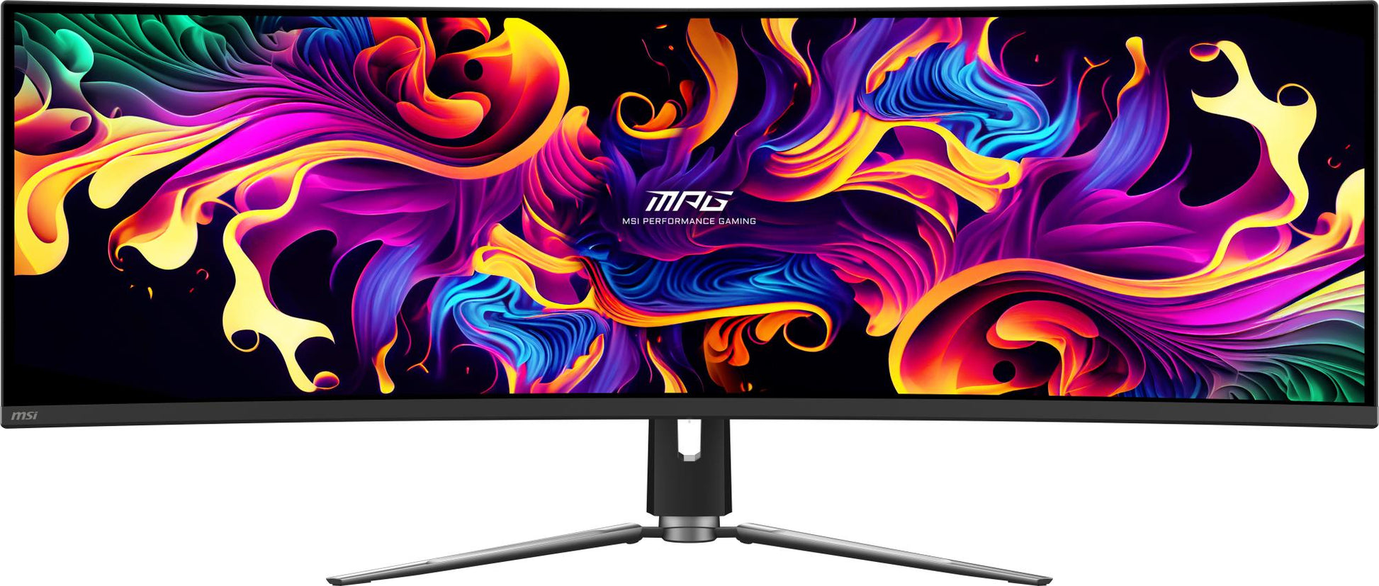 MSI Monitor MSI MPG 491CQP QD-OLED 49" Gaming / Curved Panel QD-OLED 5120X1440 32:9 144Hz Matte 0.03 Ms Swivel Height Adjustable Tilt Colour Black