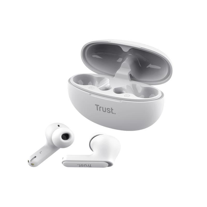 Trust Headset Earbuds Yavi Bluetooth ENC - White