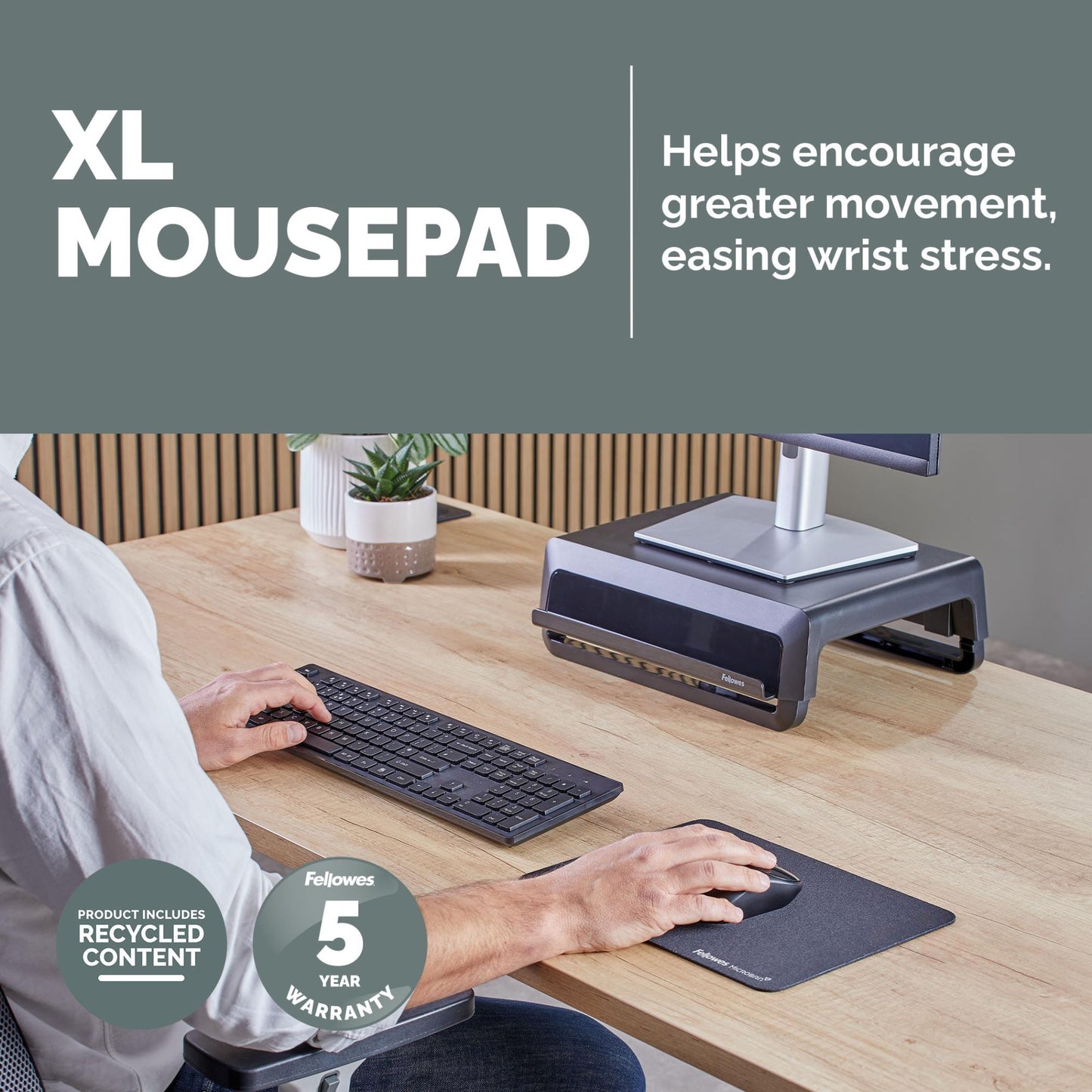Fellowes Mouse Pad Breyta XL - Black