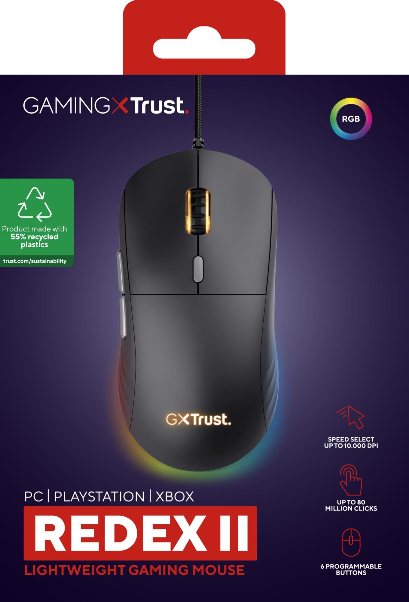 Trust Mouse USB Optical Lightweight / GXT925 Redex II
