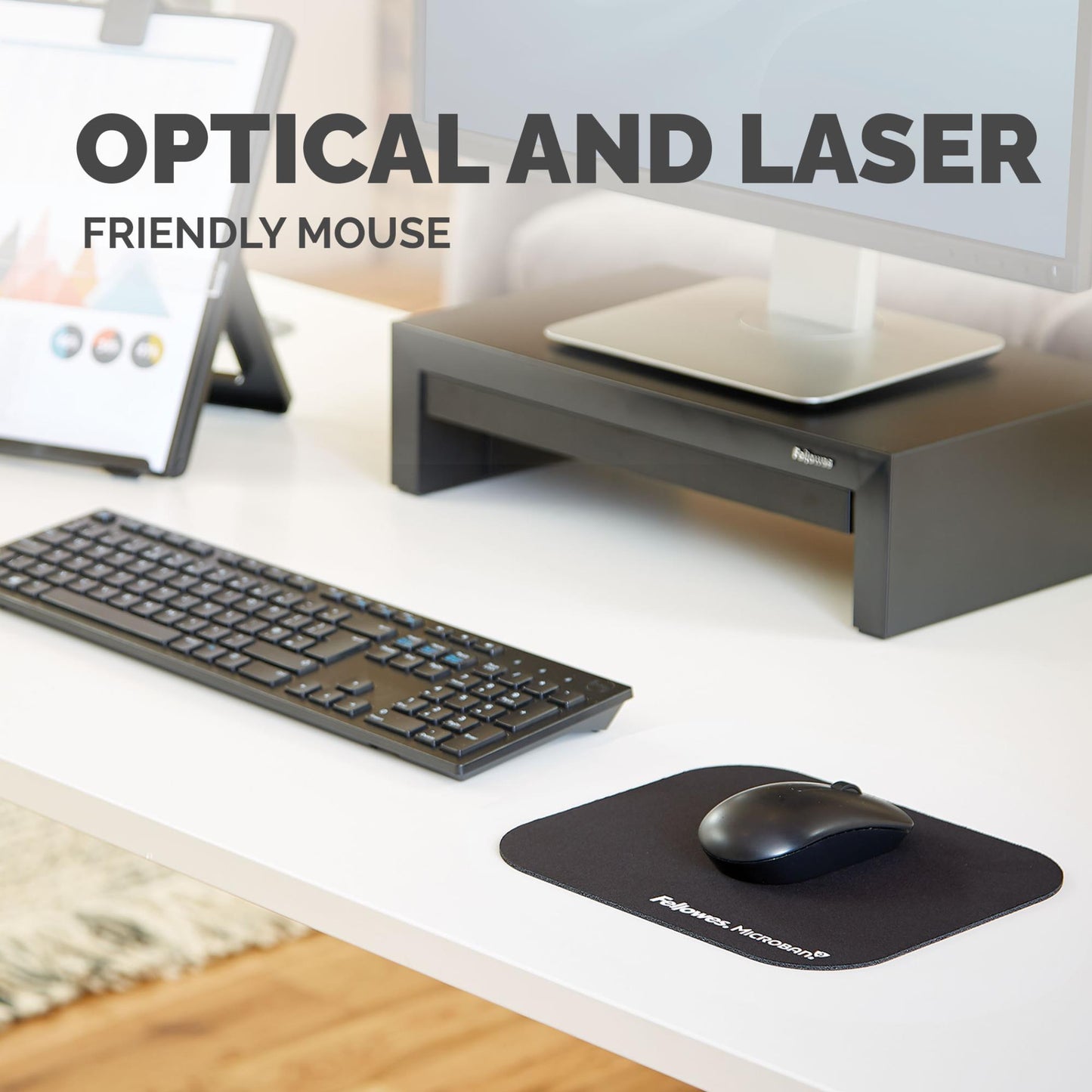Fellowes Mouse Pad Microban - Black