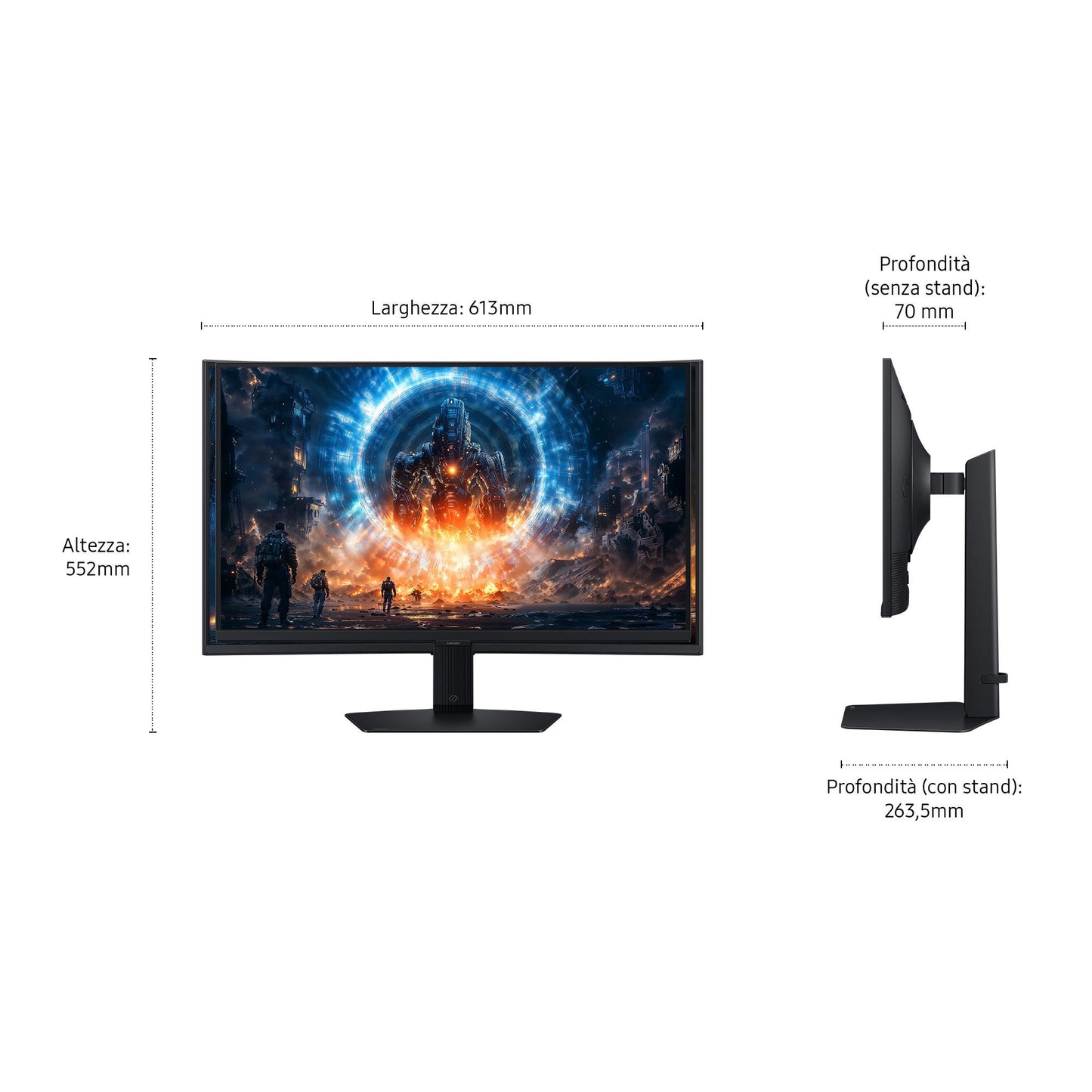 Samsung LCD Monitor Samsung 27 " 2560 X 1440 Pixels Quad HD Native Aspect Ratio 16:9 LCD Flat