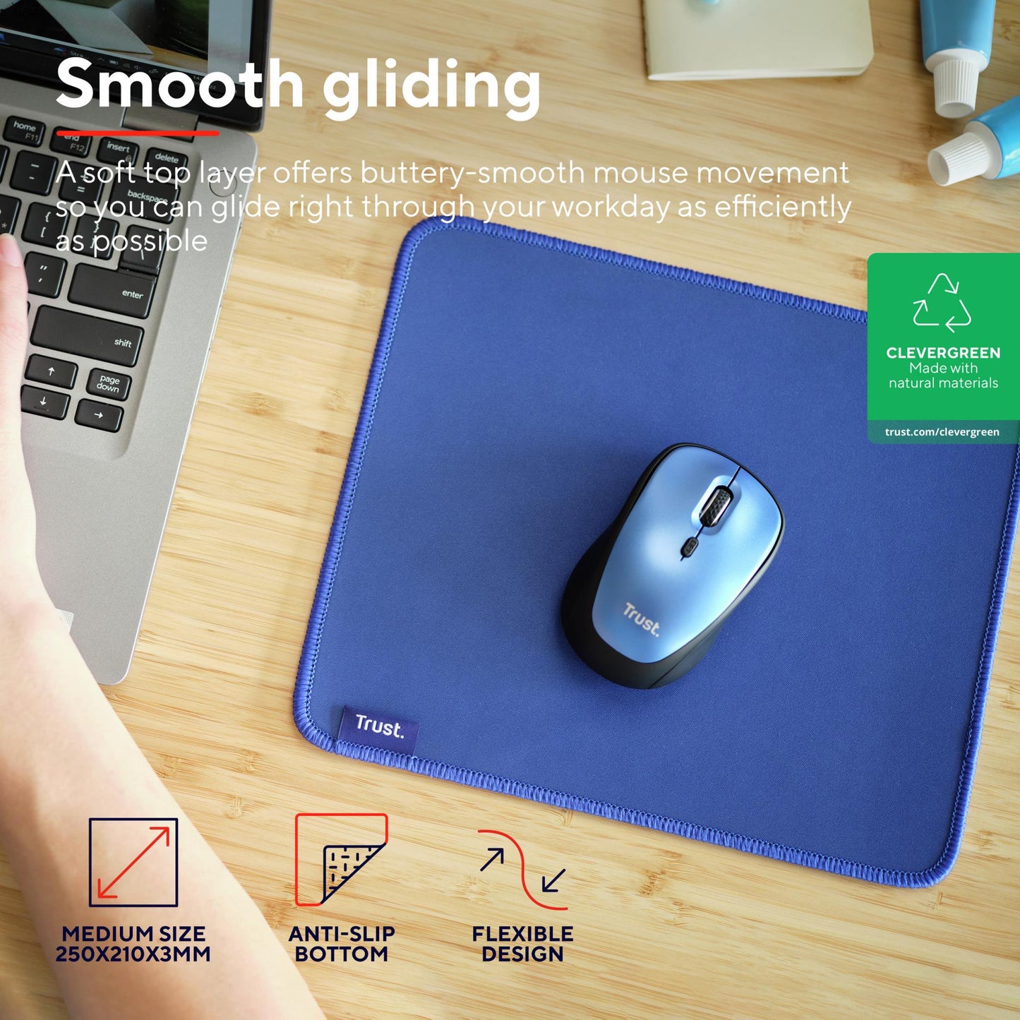Trust Mouse Pad Boye ECO - Blue