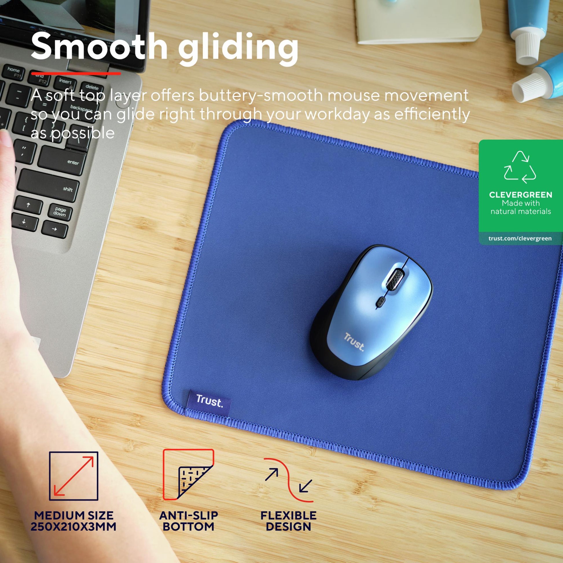 Trust Mouse Pad Boye ECO - Blue