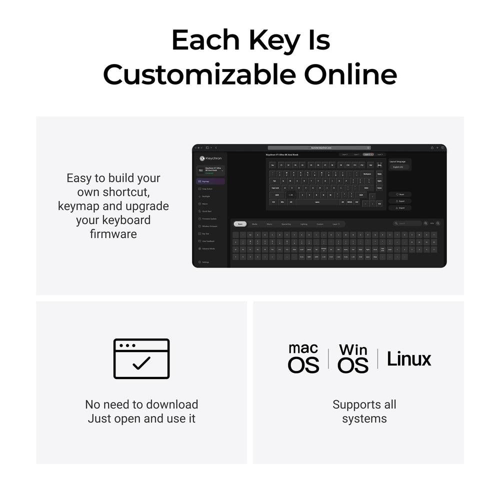 Keychron Keyboard Wireless V1 Ultra - Black
