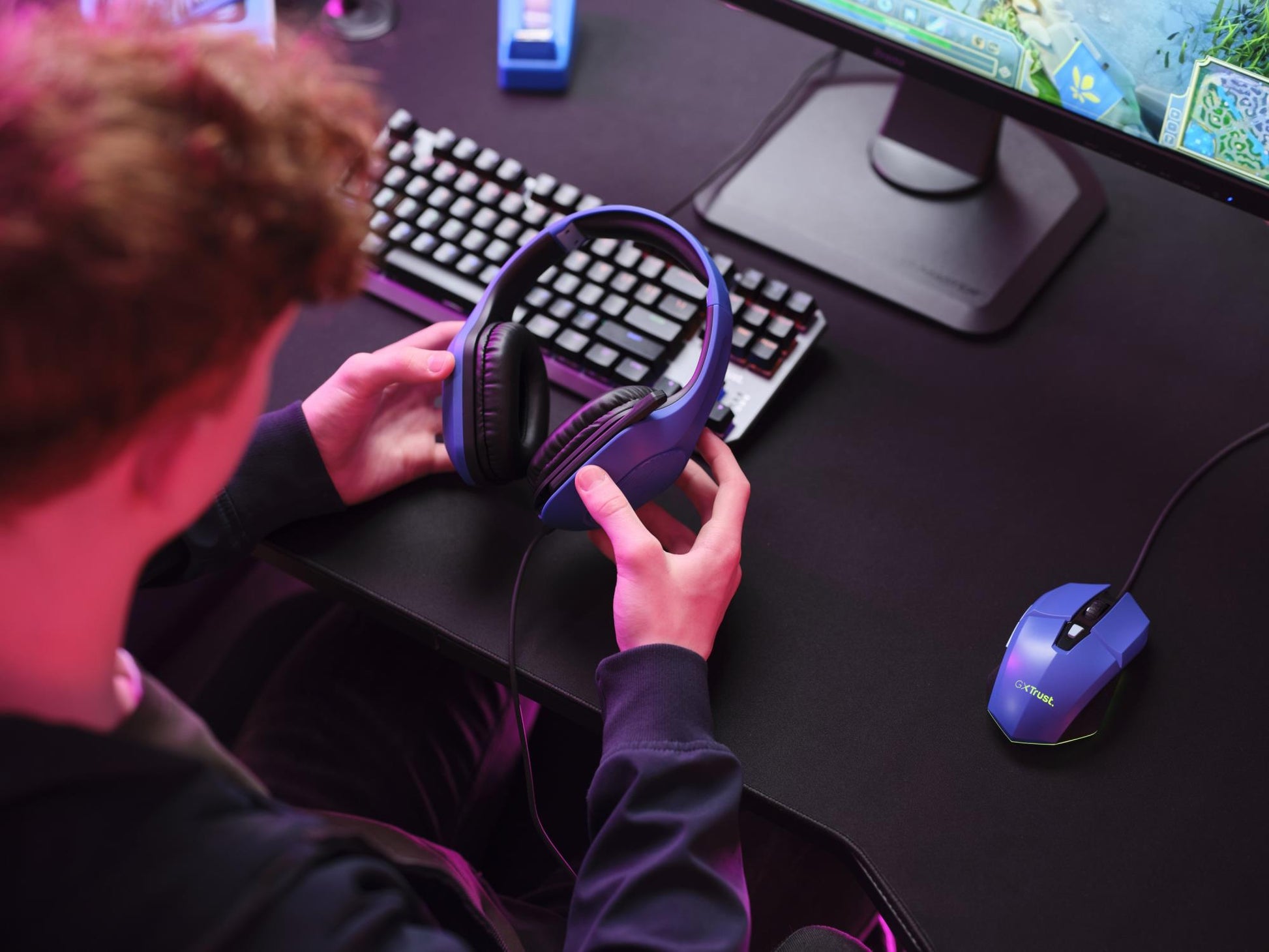 Trust Headset GXT415B Zirox - Blue