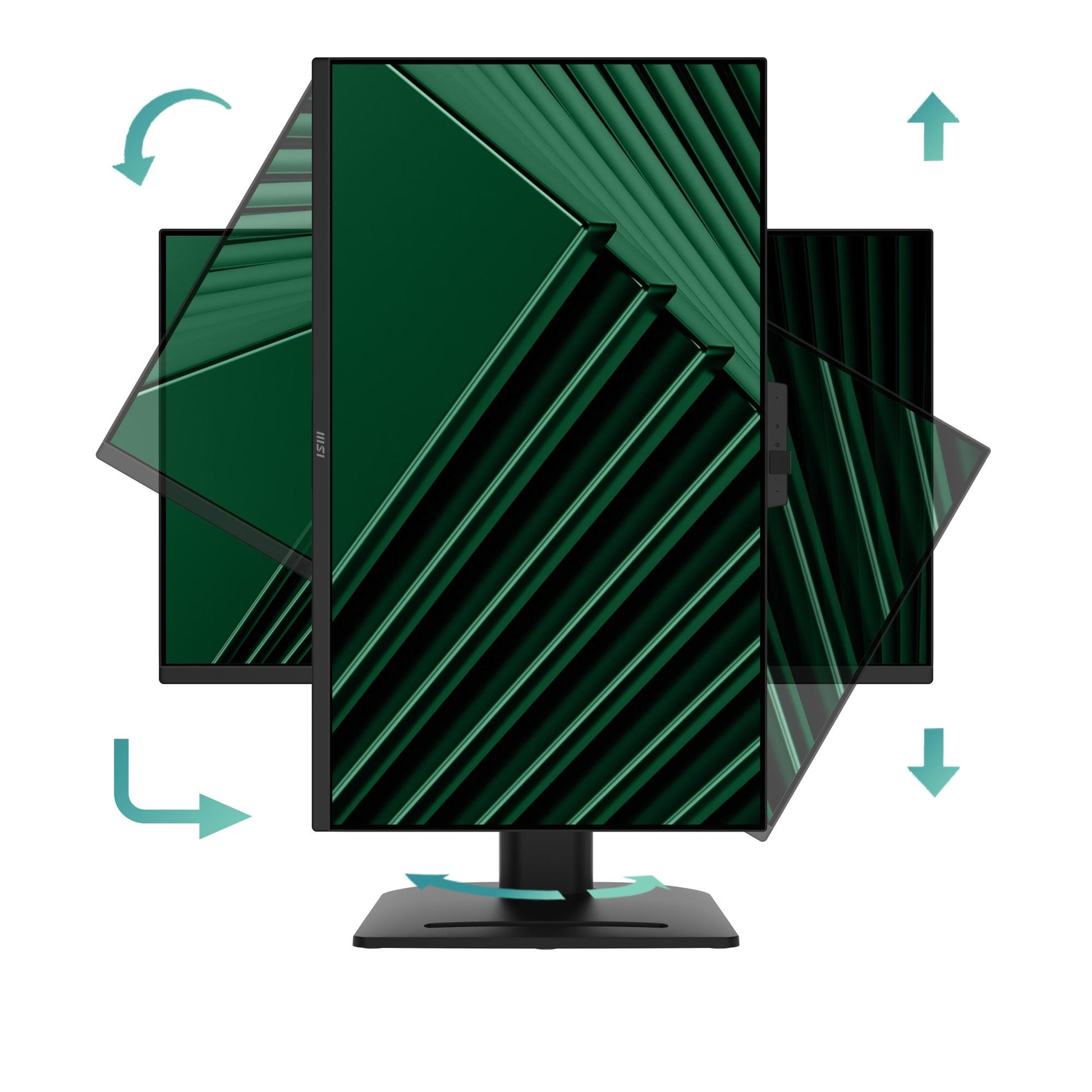MSI LCD Monitor MSI Pro MP275QPDG 27" Business Swivel Pivot Height Adjustable Tilt Matte Panel IPS 2560X1440 16:9 100Hz 5 Ms Speakers