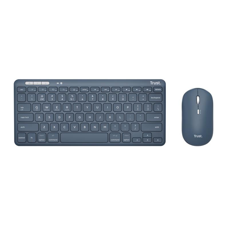 Trust Keyboard + Mouse Wireless Lyra - Blue