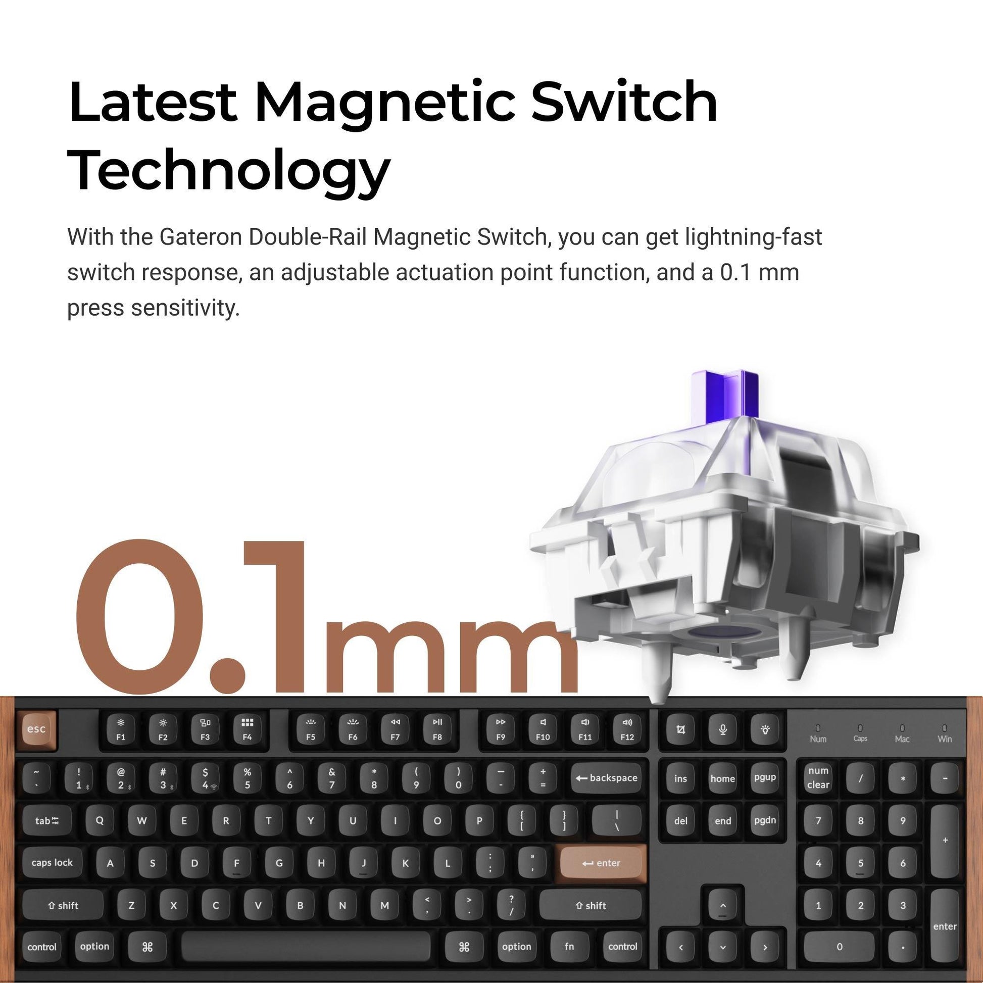 Keychron Keyboard Wireless K10 HE - Black