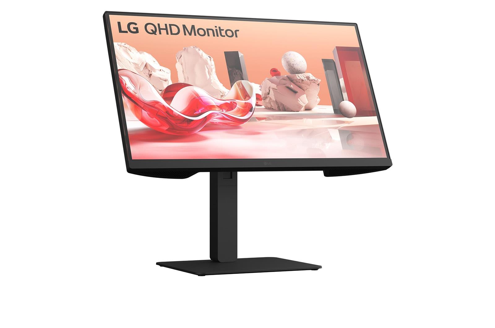 LG LCD Monitor LG 27BA75QB-B 27" Panel IPS 2560X1440 16:9 100Hz Matte Speakers Swivel Pivot Height Adjustable Tilt Colour Black