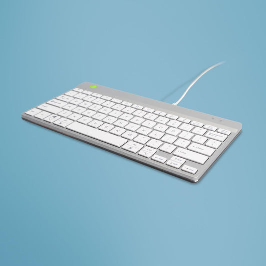 R-GO Tools Keyboard Compact Break English - White