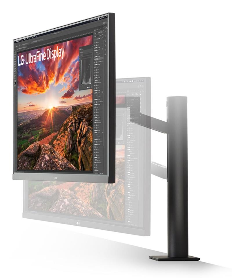 LG LCD Monitor LG 31.5" Panel IPS 3840X2160 16:9 60Hz 5 Ms Speakers Swivel Pivot Height Adjustable Tilt Colour Black