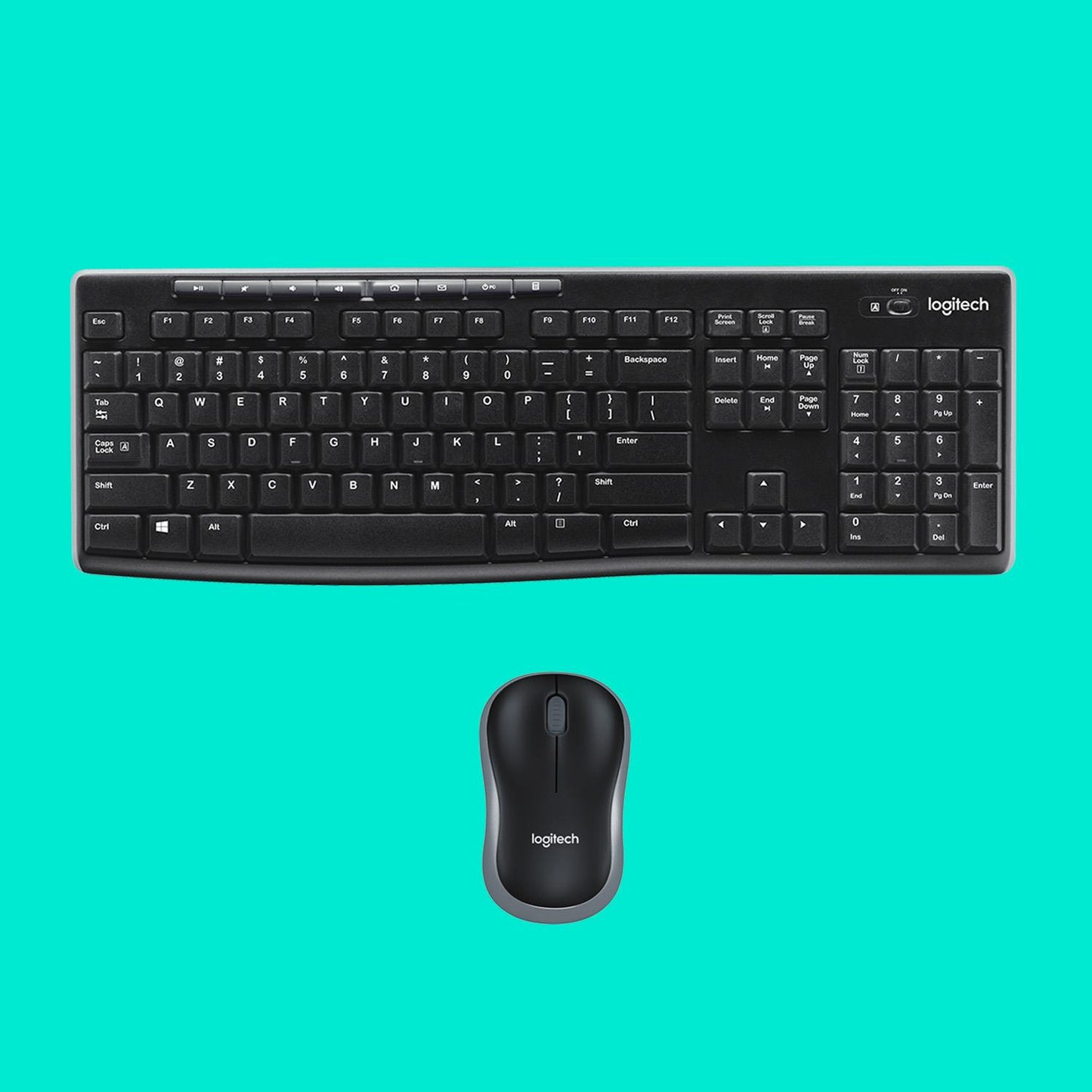Logitech Keyboard Wireless Combo MK270 English - Desktop