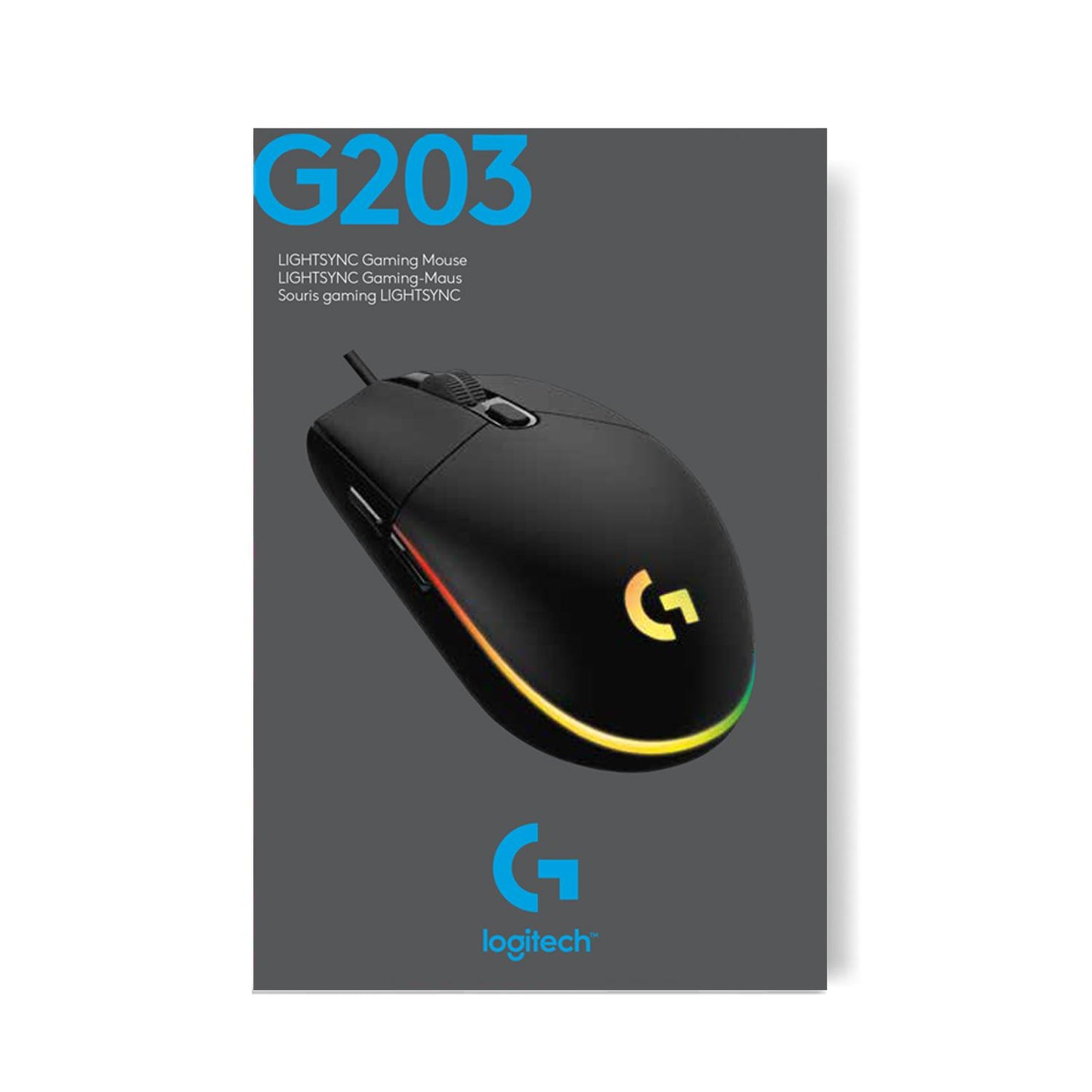 Logitech Mouse USB Optical G203 - White