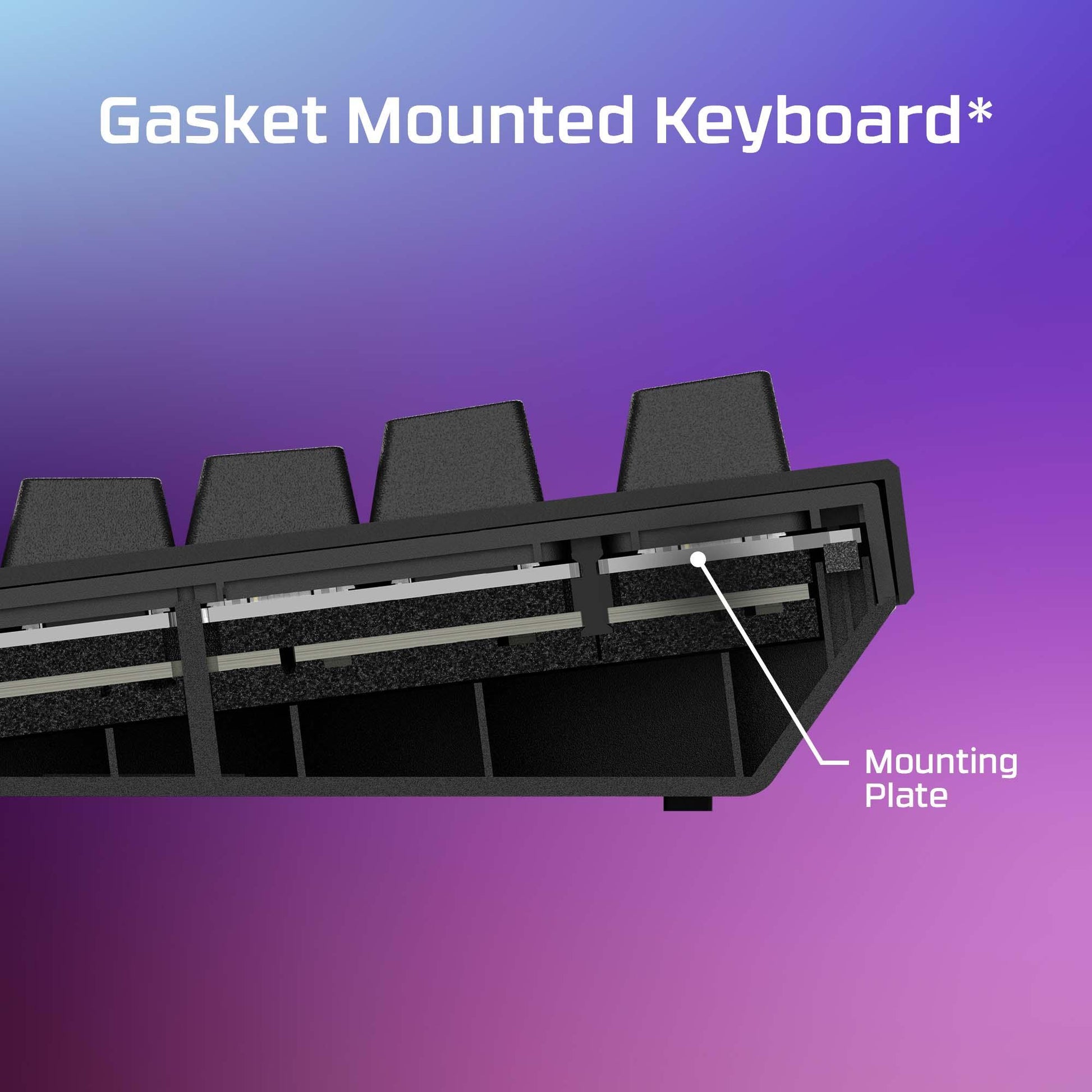 Hyperx Keyboard Alloy Rise Black - 7G7A3AA#ABA