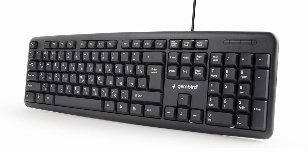 Gembird Keyboard Standard USB Russian - Black