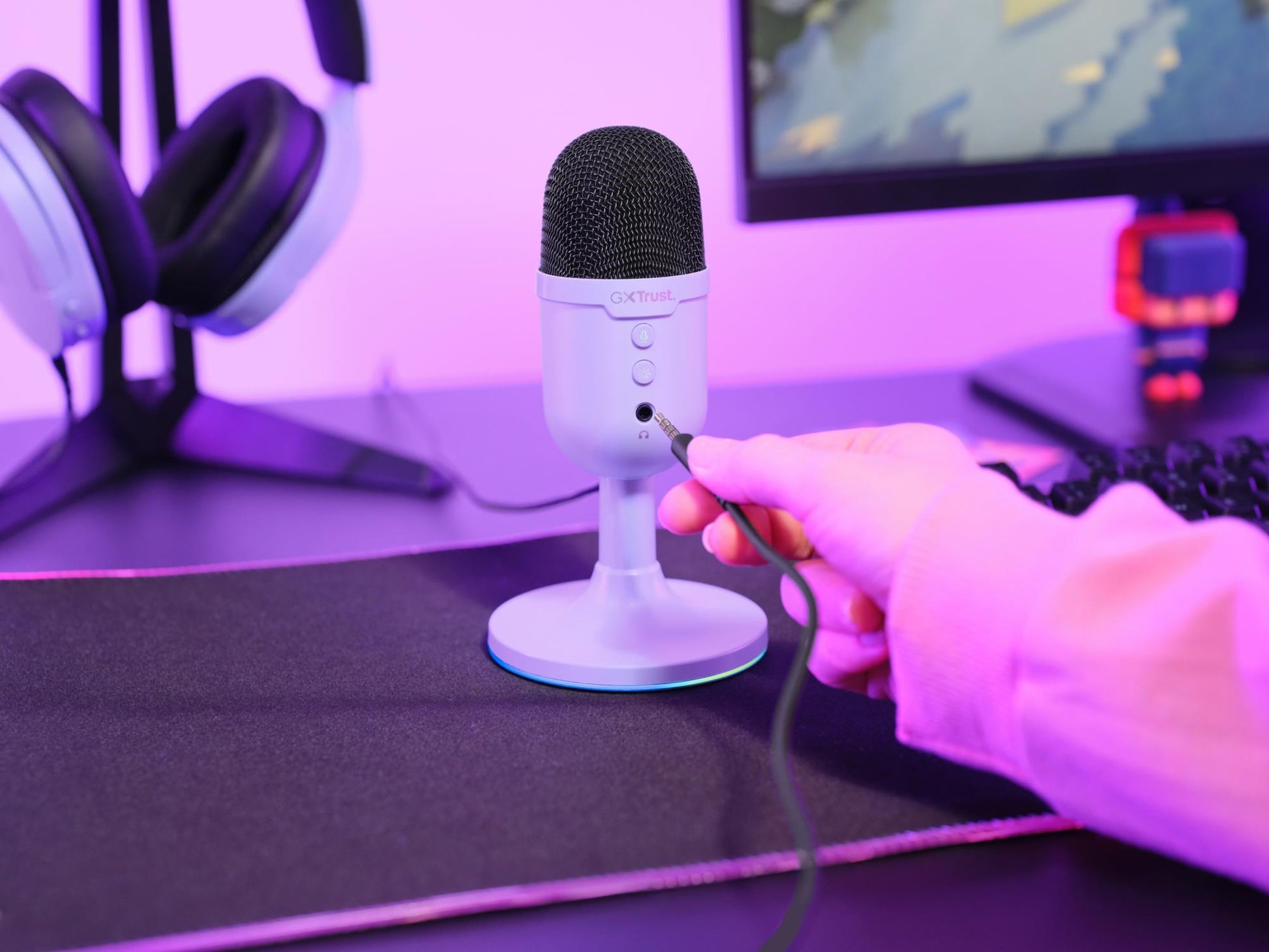 Trust Microphone GXT234P Yunix USB - Purple
