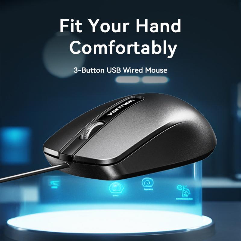 Vention Mouse USB Optical Black - Ktabg