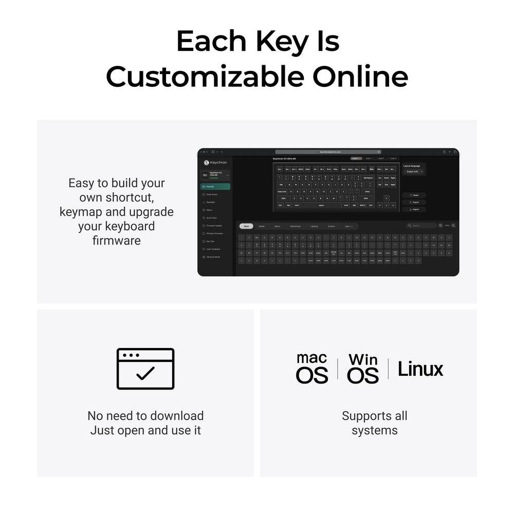 Keychron Keyboard Wireless V3 Ultra - Black