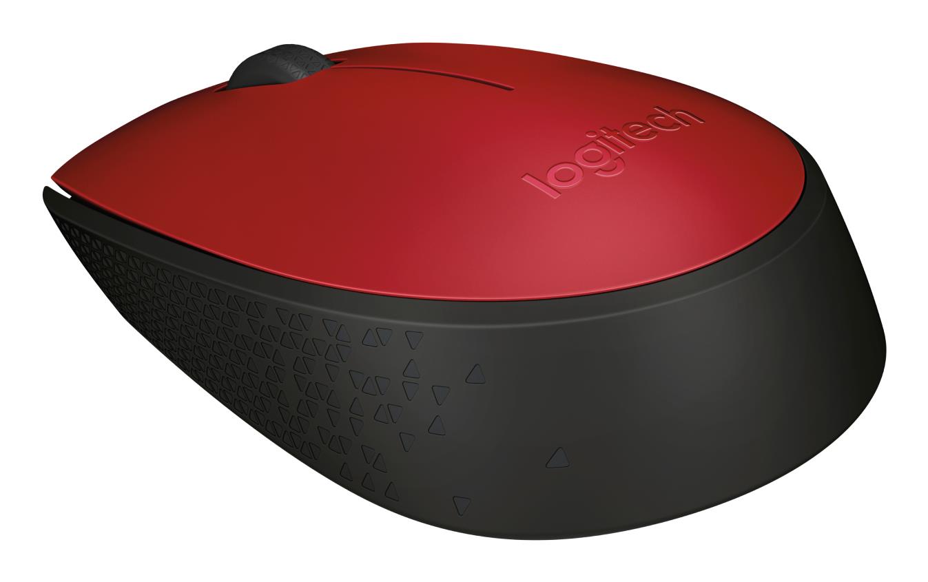 Logitech Mouse USB Optical Wireless M171 - RED