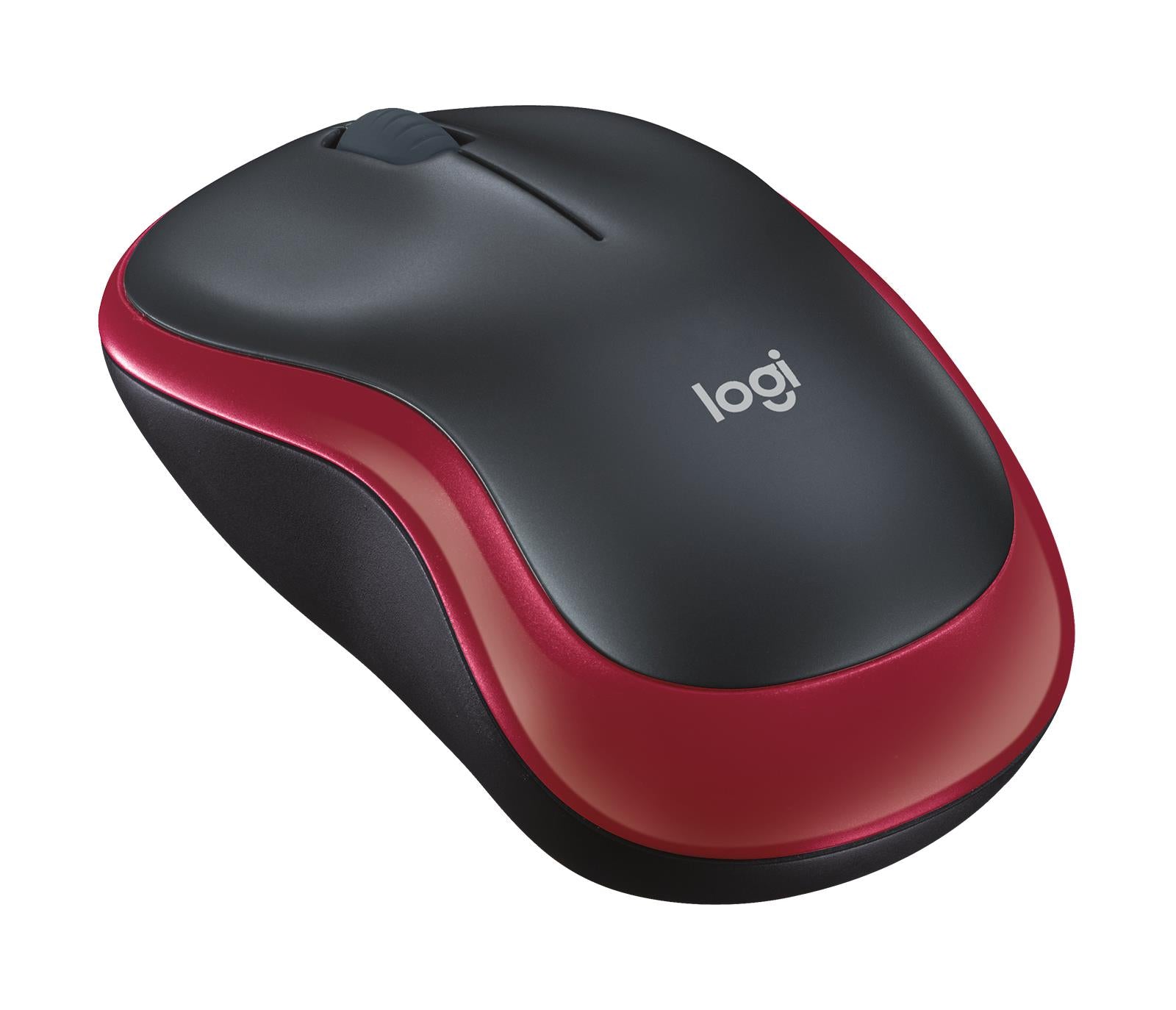 Logitech Mouse USB Optical CORDL. M185 - RED