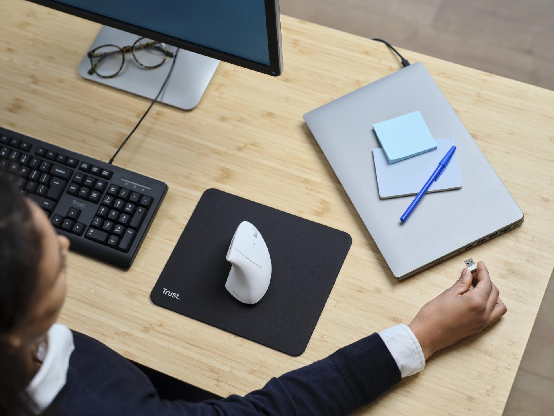 Trust Mouse USB Optical Wireless Verto - Ergonomic